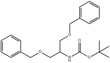 Tert-Butyl (1,3-Bis(Benzyloxy)Propan-2-Yl)Carbamate Struktur