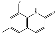 8-bromo-6-iodo-1,2-dihydroquinolin-2-one Struktur