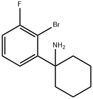 1-(2-bromo-3-fluorophenyl)cyclohexan-1-amine Struktur