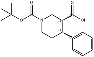 (3R,4R)-1-(TERT-ブチルトキシカルボニル)-4-フェニルピペリジン-3-カルボン酸 price.