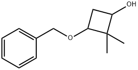 3-(BENZYLOXY)-2,2-DIMETHYLCYCLOBUTAN-1-OL Struktur