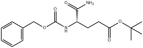 (S)-tert-butyl 5-amino-4-(benzyloxycarbonylamino)-5-oxopentanoate Struktur