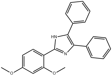 1H-Imidazole, 2-(2,4-dimethoxyphenyl)-4,5-diphenyl- Struktur