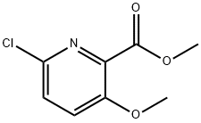 Methyl 6-chloro-3-methoxypicolinate Struktur