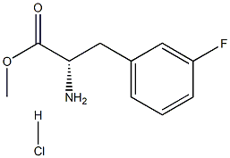 3-fluoro- L-Phenylalanine, methyl ester, hydrochloride Struktur