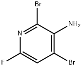 2,4-Dibromo-6-fluoro-pyridin-3-ylamine Struktur