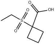 1-Ethanesulfonyl-cyclobutanecarboxylic acid Struktur