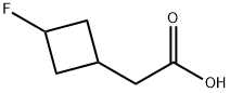 2-(3-fluorocyclobutyl)acetic acid Struktur