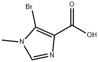 5-bromo-1-methyl-1H-imidazole-4-carboxylic acid Struktur