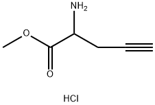 RS-2-Propynylglycine methyl ester hydrochloride Struktur