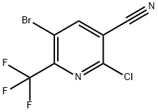 5-Bromo-2-chloro-6-trifluoromethyl-nicotinonitrile Struktur