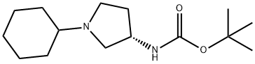 (S)-tert-Butyl 1-cyclohexylpyrrolidin-3-ylcarbamate Struktur