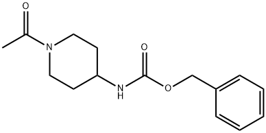 BENZYL 1-ACETYLPIPERIDIN-4-YLCARBAMATE Struktur