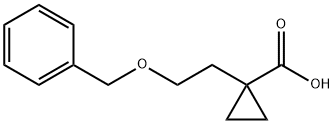 1-[2-(benzyloxy)ethyl]cyclopropane-1-carboxylic acid Struktur