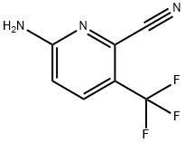 6-Amino-3-trifluoromethyl-pyridine-2-carbonitrile Struktur