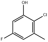 2-Chloro-5-fluoro-3-methylphenol Struktur