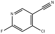 4-CHLORO-6-FLUORONICOTINONITRILE Struktur