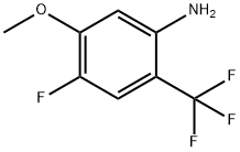 4-Fluoro-5-methoxy-2-trifluoromethyl-phenylamine Struktur