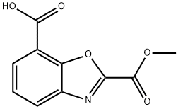 2-(methoxycarbonyl)-1,3-benzoxazole-7-carboxylic acid Struktur