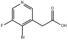 2-(4-bromo-5-fluoropyridin-3-yl)acetic acid Struktur