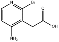 2-(4-amino-2-bromopyridin-3-yl)acetic acid Struktur