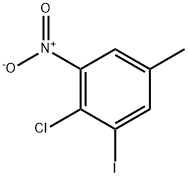 2-Chloro-1-iodo-5-methyl-3-nitro-benzene Struktur