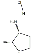 Cis-2-Methyltetrahydrofuran-3-Amine Hydrochloride Struktur