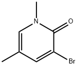 3-Bromo-1,5-dimethylpyridin-2(1H)-one Struktur