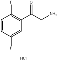 2-Amino-1-(2,5-difluorophenyl)ethanone hydrochloride Struktur