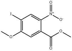 4-Iodo-5-methoxy-2-nitro-benzoic acid methyl ester Struktur