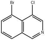 5-Bromo-4-chloroisoquinoline Struktur