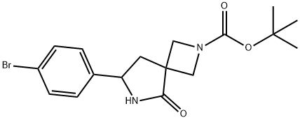 Tert-Butyl 7-(4-Bromophenyl)-5-Oxo-2,6-Diazaspiro[3.4]Octane-2-Carboxylate Struktur