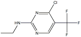 4-chloro-N-ethyl-5-(trifluoromethyl)pyrimidin-2-amine Struktur