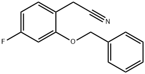 2-(2-(benzyloxy)-4-fluorophenyl)acetonitrile Struktur