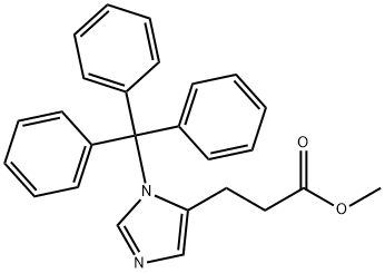 methyl 3-(1-trityl-1H-imidazol-5-yl)propanoate Struktur