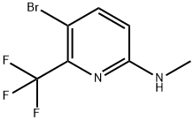 (5-Bromo-6-trifluoromethyl-pyridin-2-yl)-methyl-amine Struktur