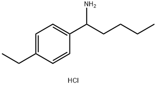 1-(4-ETHYLPHENYL)PENTYLAMINE HYDROCHLORIDE Struktur