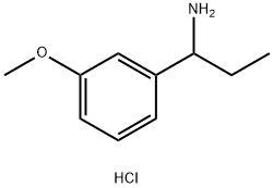 1-(3-methoxyphenyl)propan-1-amine hydrochloride Struktur