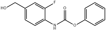 phenyl (2-fluoro-4-(hydroxymethyl)phenyl)carbamate Struktur