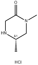 (S)-1,5-Dimethylpiperazin-2-one hydrochloride Struktur