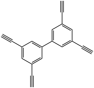 1-(3,5-Diethynylphenyl)-3,5-diethynylbenzene Struktur