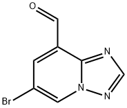 6-Bromo-[1,2,4]triazolo[1,5-a]pyridine-8-carbaldehyde Struktur