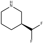 (3S)-3-(difluoromethyl)piperidine Struktur