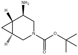 3-Boc-5-exo-amino-3-aza-bicyclo[4.1.0]heptane Struktur