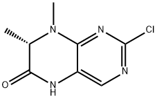 (S)-2-chloro-7,8-dimethyl-7,8-dihydropteridin-6(5H)-one Struktur