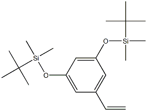 1,3-Bis[[(1,1-dimethylethyl)dimethylsilyl]oxy]-5-ethenylbenzene Struktur