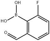 2-Fluoro-6-formylphenylboronic acid Struktur