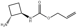 Prop-2-en-1-yl N-[(1R,2R)-2-aminocyclobutyl]carbamate Struktur