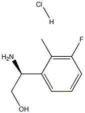 (S)-2-Amino-2-(3-fluoro-2-methylphenyl)ethanol hydrochloride Struktur