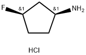 Cis-3-Fluorocyclopentan-1-Amine Hydrochloride Struktur